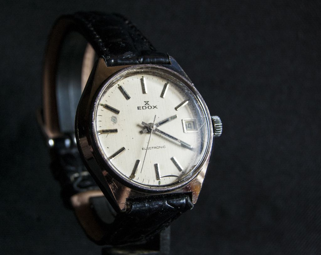 ⏰Часы Edox electronic. Полу механика. 1975г. Швейцария. - фото фото фото 3