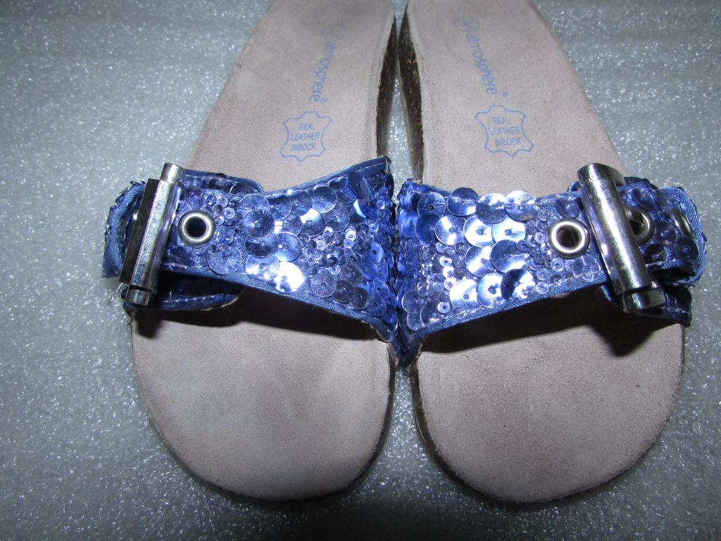 КРАСИВЫЕ ШЛЁПАНЦЫ СТЕЛЬКА НАТУРАЛЬНАЯ КОЖА~ ATMOSPHERE~ - фото фото фото 3