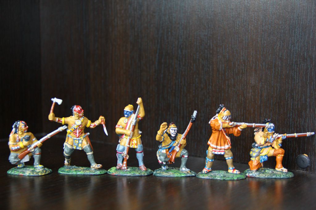 индейцы гуроны 55-60мм  (Armies in Plastic) - фото фото фото 0