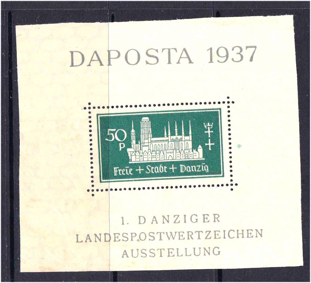 ZM Германия  Данциг 1937 г MNH - блок - фото фото фото 0