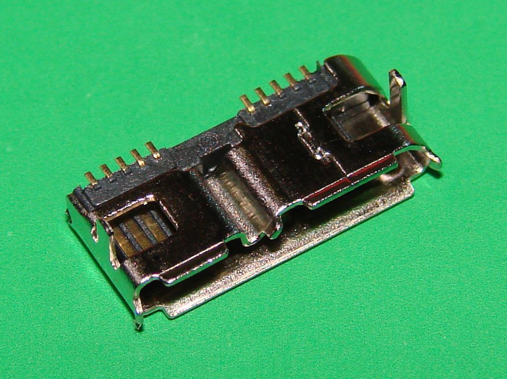 Гнездо разъем micro USB 10pin коннектор № 21 - фото фото фото 1
