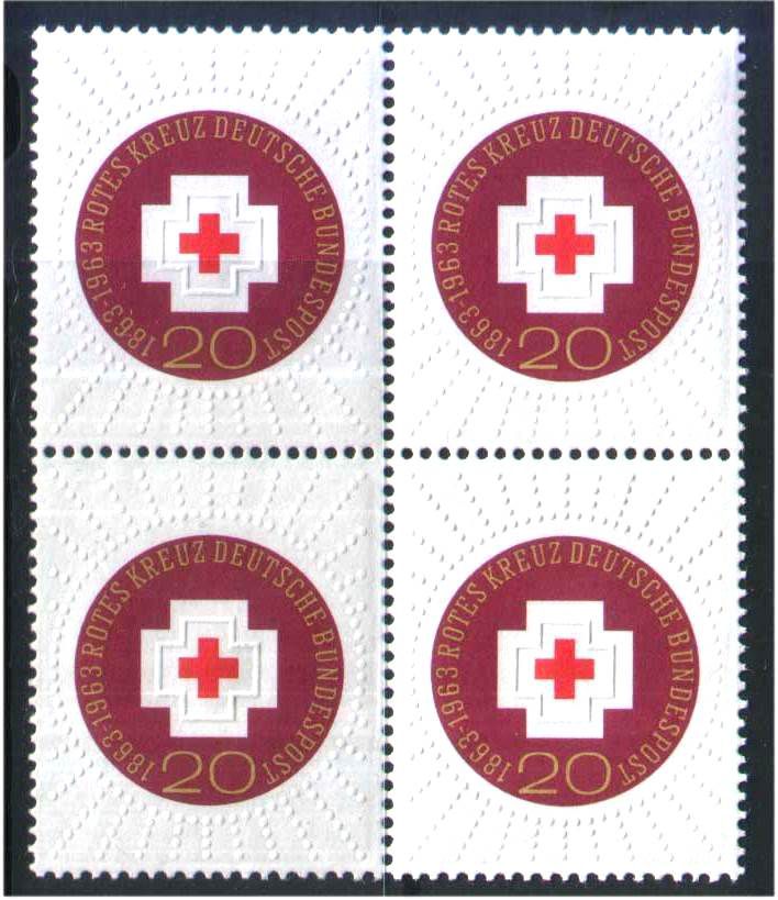 Германия  1963 г MNH - квартблок - фото фото фото 0