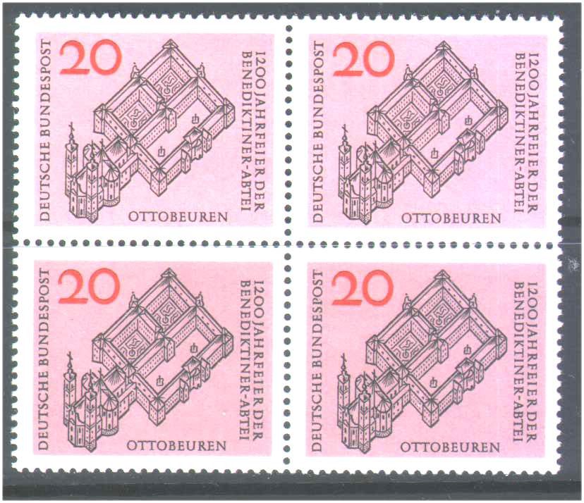Германия  1964 г MNH - квартблок - фото фото фото 0