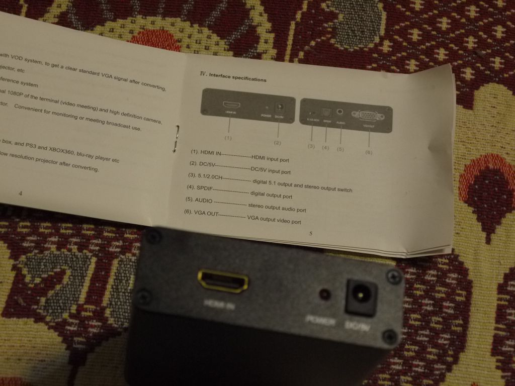 Конвертор конвертер транскодер HDMI VGA SPDIF Toslink оптика 5.1 HD - фото фото фото 5
