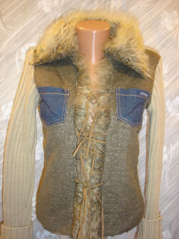 Теплая вязанная кофта--FREESOUL (-40%-wool)    10-12 р   ITALIA - фото фото фото 0