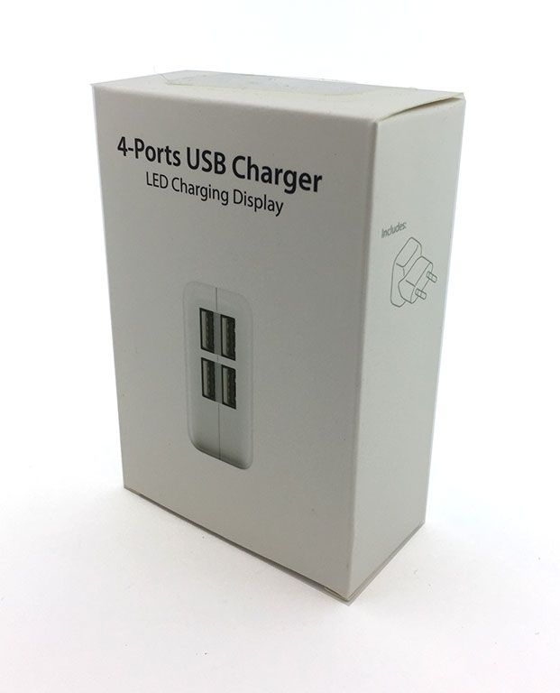 Сетевое зарядное устройство iPad    (5V 2.1A 4USB) White - фото фото фото 0