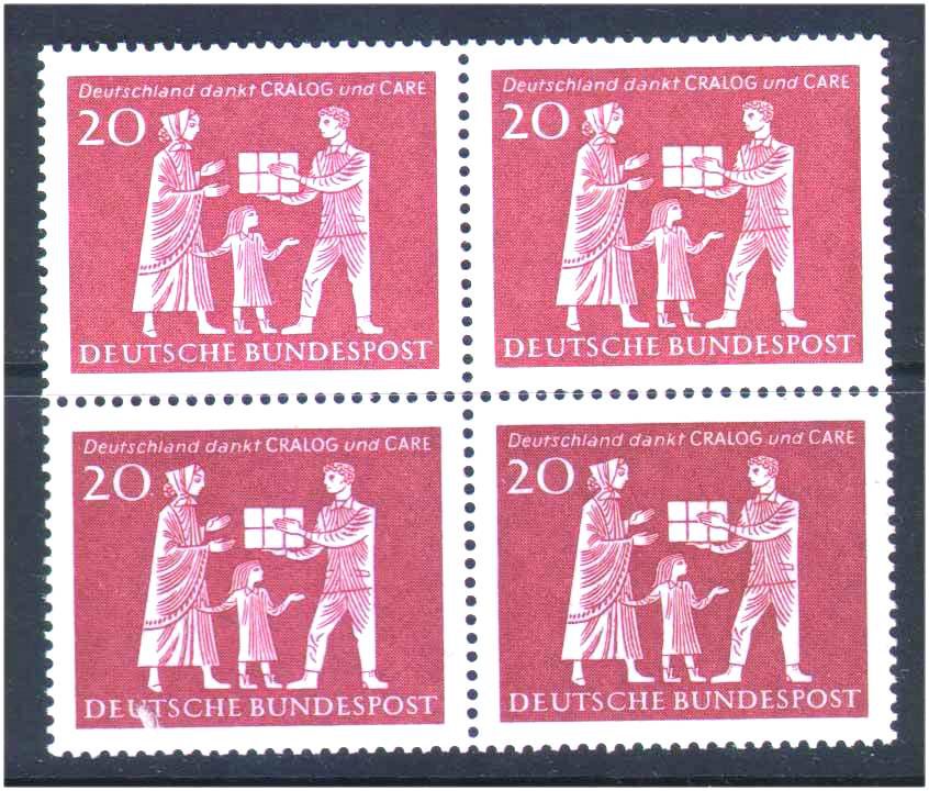 Германия  1963 г MNH - квартблок - фото фото фото 0