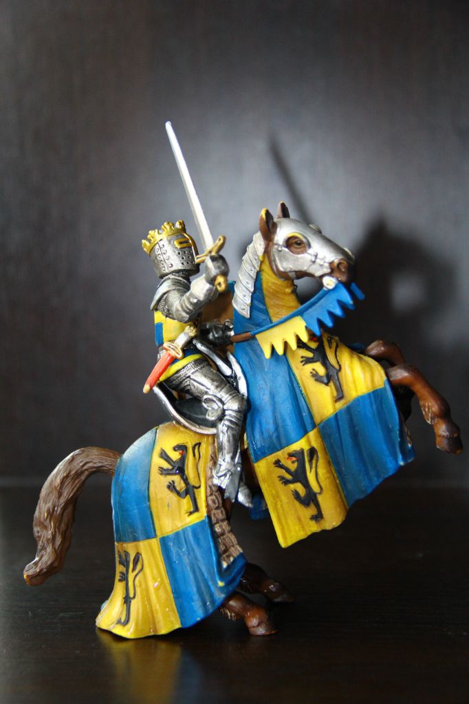 рыцарь на коне с мечем SCHLEICH 90-100мм ФРГ - фото фото фото 0