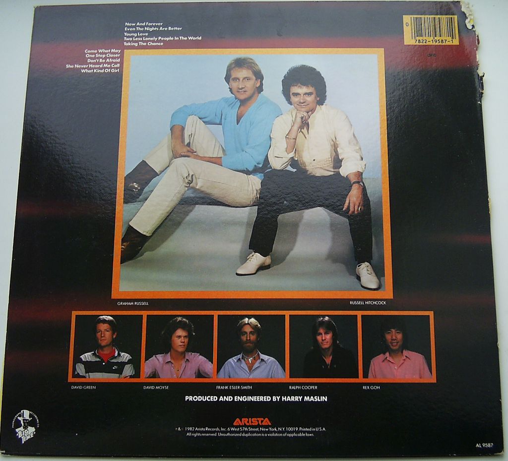 AIR SUPPLY Now And Forever LP EX   (+)/VG- - фото фото фото 1