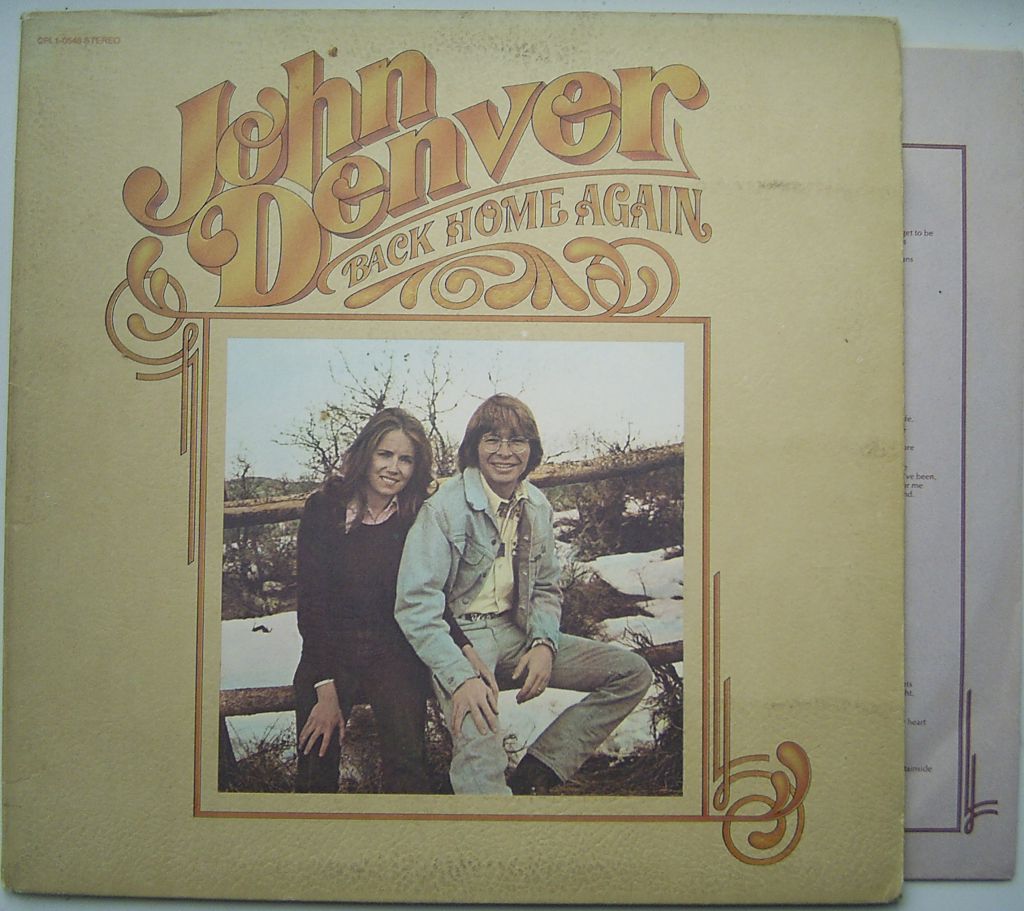 JOHN DENVER Back Home Again LP VG++/EX - фото фото фото 0