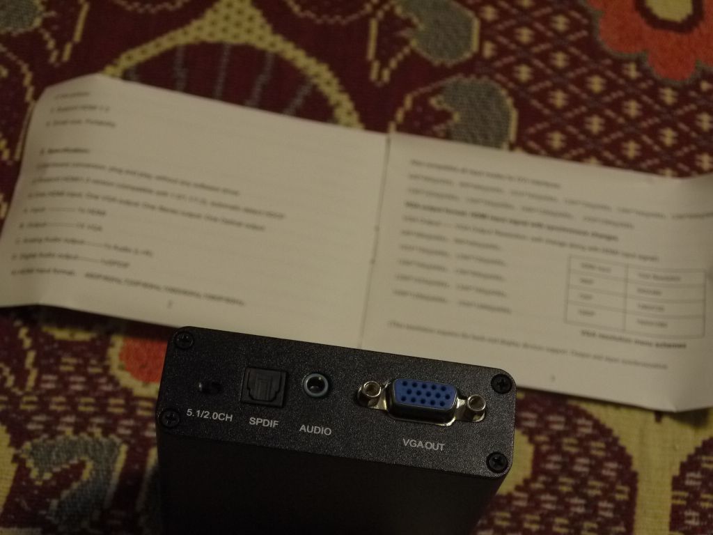 Конвертор конвертер транскодер HDMI VGA SPDIF Toslink оптика 5.1 HD - фото фото фото 3