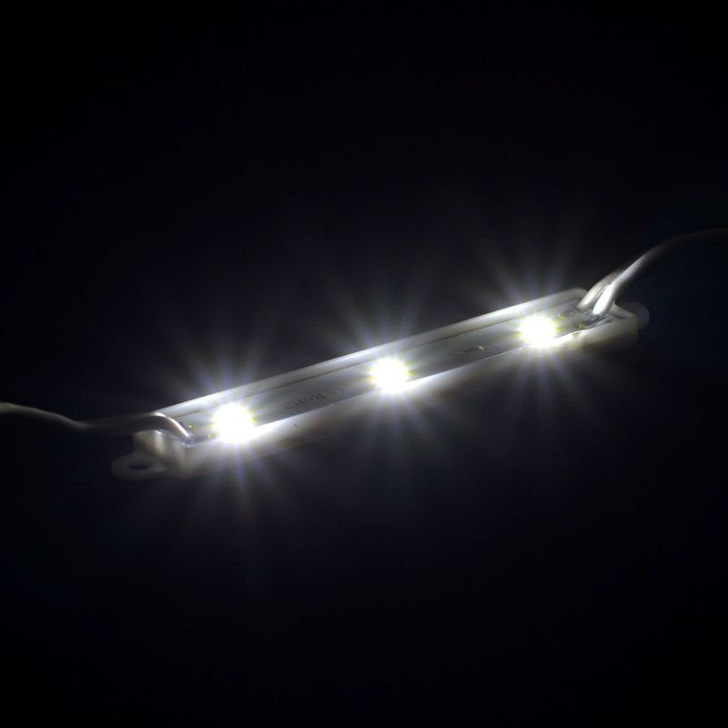 Светодиодный LED модуль SMD 2835 CW холодный белый IP65 - фото фото фото 1
