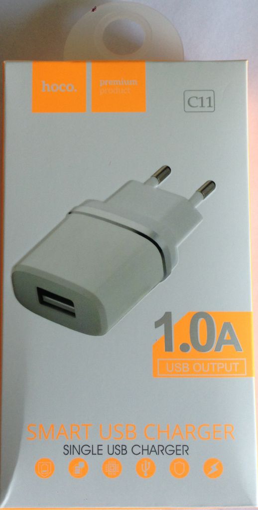 Сетевое зарядное устройство HOCO C11  (5V 1A 1USB) - фото фото фото 0
