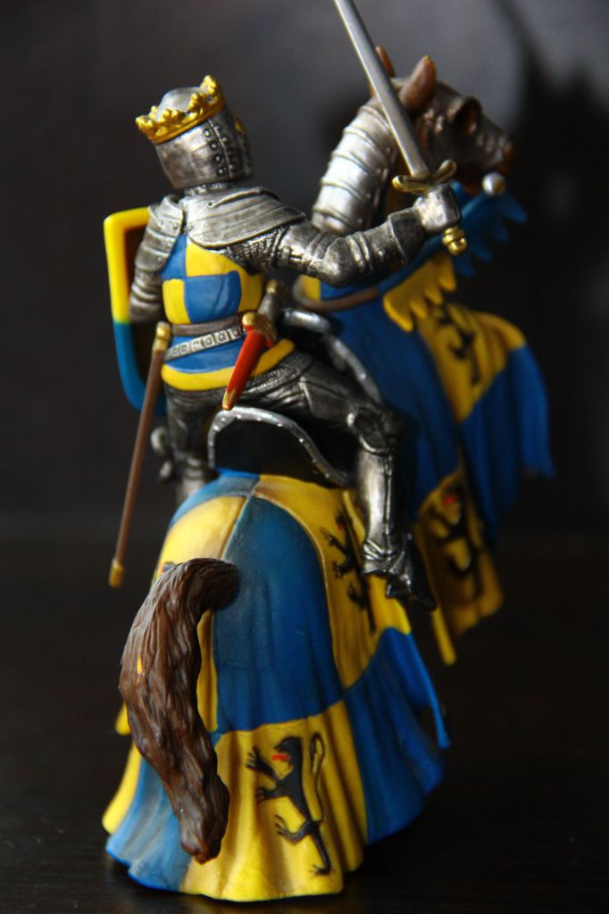 рыцарь на коне с мечем SCHLEICH 90-100мм ФРГ - фото фото фото 4