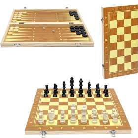 Ігри, настільні ігри Игры, настольные игры ^/--/^ Шахи дерев&amp;apos;яні 3 в 1. Нарди, шашки. 30 см. Подарунок. Нові ^_^^^ Шахматы деревянные 3 в 1. Нарды, шашки. 30 см. Подарок. Новые новые - фото фото фото