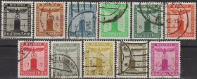 Третій Рейх (-) Третий Рейх (-) ^/--/^ 1938 - Рейх - Службова марка - Орел Mi.144-54  _ПОВНА серія _60,0 € ^_^^^ 1938 - Рейх - Служебная марка - Орел Mi.144-54 _ПОВНАЯ серия _60,0 € - фото фото фото