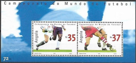 Спорт Спорт ^/--/^ Ангола, ЧМ по футболу 2002 года, MNH ^_^^^ Ангола, ЧС з футболу 2002 року, MNH - фото фото фото
