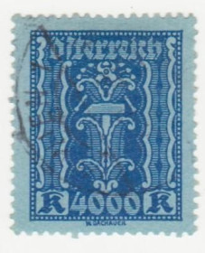 Австрія Австрия ^/--/^ Австрия 1922  г. № 428 гашеная ^_^^^ Австрія 1922 р. No 428 гашена - фото фото фото