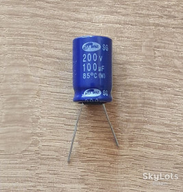 Конденсатори Конденсаторы ^/--/^ 100 /--/ мкФ  200 /--/ В.   Samwha  85°C. ^_^^^ 100 /--/ мкФ*200 /--/ В. Samwha 85°C. - фото фото фото
