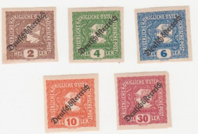 Австрія Австрия ^/--/^ Австрия 1919  г. № 269-273 *  серия ^_^^^ Австрія 1919 р. No 269-273 * серія - фото фото фото