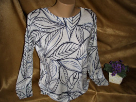 Кофти Кофты ^/--/^ кофточка БЕЛАЯ и листья-от MARKS&amp;SPENCER- НОВАЯ ^_^^^ Біла і листя-від MARKS&amp;SPENCER-Нова - фото фото фото
