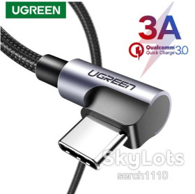 Кабелі Кабели ^/--/^ Ugreen Nylon 90° USB Type C кабель швидкого заряджання Реальні 5 /--/ V/3 /--/ A 1,5 /--/ м ^_^^^ Ugreen Nylon 90° USB Type C кабель быстрого заряжания Реальные 5 /--/ V/3 /--/ A 1,5 /--/ м - фото фото фото