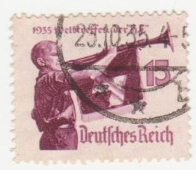 Третій Рейх (-) Третий Рейх (-) ^/--/^ Германия  ( Рейх) 1935 г. №  578 гашеная ^_^^^ Німеччина (Рейх) 1935 р. No 578 гашена - фото фото фото