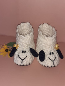 Пінетки Пинетки ^/--/^ Пинетки «Овечки»       (на возраст 3-9 месяцев) ^_^^^ Пінетки «Овечки» (на вік 3-9 місяців) - фото фото фото
