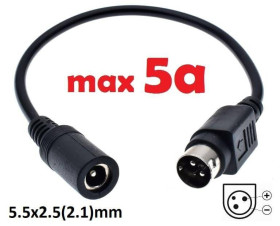 Інше Другое ^/--/^ Кабель-переходник 15 /--/ cm 5.5 /--/ x /--/ 2.5(2.1) на 3 /--/ pin POS (Kycon) (A class) 1 день гар. - фото фото фото