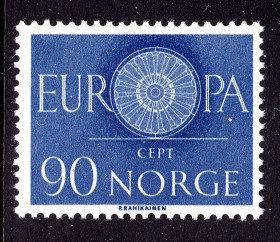 Скандинавія Скандинавия ^/--/^ Норвегия  1960 г MNH -  EUROPA CEPT - ^_^^^ Норвегія 1960 MNH - EUROPA CEPT - фото фото фото