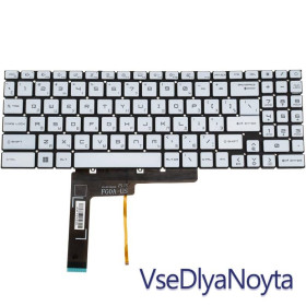 Клавіатури Клавиатуры ^/--/^ Клавиатура для ноутбука MSI (GF /--/ 66, GF /--/ 76) rus, white, без фрейма, подсветка клавиш ^_^^^ Клавіатура для ноутбука MSI (GF /--/ 66, GF /--/ 76) rus, white, без фрейму, підсвічування клавіш - фото фото фото