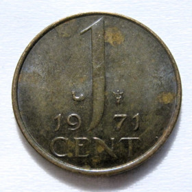 Нідерланди Нидерланды ^/--/^ Нідерланди 1 цент 1971 року #6 /--/ П /--/ 1027 ^_^^^ Нидерланды 1 цент 1971 года #6 /--/ П /--/ 1027 - фото фото фото