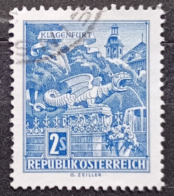 Архітектура Архитектура ^/--/^ Австрия 1968 г - Памятники архитектуры. Фонтан. Клагенфурт, гаш ^_^^^ Австрія 1968 р - Пам'ятки архітектури. Фонтан. Клагенфурт, гаш - фото фото фото