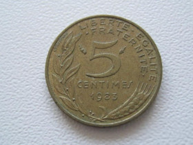 Франція Франция ^/--/^ Франция 5 сантимов 1983 года 24073 ^_^^^ Франція 5 сантимів 1983 24073 - фото фото фото