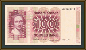 Скандинавія Скандинавия ^/--/^ Норвегия 100 крон 1994 P-43  (43 /--/ e) UNC ^_^^^ Норвегія 100 крон 1994 P-43 (43 /--/ e) UNC - фото фото фото