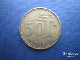 Фінляндія Финляндия ^/--/^ Монета 50 пенни Финляндия 1963 ^_^^^ Монета 50 пенні Фінляндія 1963 - фото фото фото