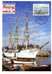 СРСР СССР ^/--/^ Флот .  Аланды - Финляндия 1992 г - ПК - СГ - 2 /--/ а скана - парусник ^_^^^ Флот . Аланди - Фінляндія 1992 р - ПК - СГ - 2 /--/ а скана - вітрильник - фото фото фото