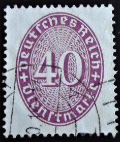 Веймарська республіка Веймарская республика ^/--/^ Германия  1927  г. № 121 гашеная ^_^^^ Німеччина 1927 р. No 121 гашена - фото фото фото