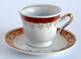 Кухонне начиння, посуд, столове срібло Кухонная утварь, посуда, столовое серебро ^/--/^ Еспресо чашка+блюдце FENA колекційна порцеляна Germany ^_^^^ Эспрессо чашка + блюдце FENA коллекционная фарфорная Germany - фото фото фото