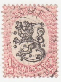 Скандинавія Скандинавия ^/--/^ Финляндия  1917 г. № 73 гашеная ^_^^^ Фінляндія 1917 р. No 73 гашена - фото фото фото