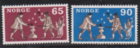 Скандинавія Скандинавия ^/--/^ Норвегия 1968 г.№ 580‑581 ** серия ^_^^^ Норвегія 1968 р. No 580‐581 ** серія - фото фото фото