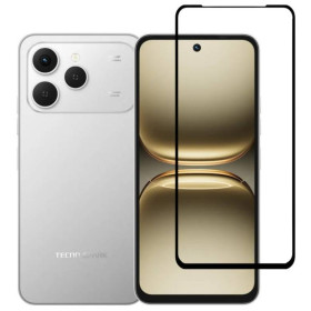 Чохли, бампера Чехлы, бампера ^/--/^ Захисне скло LUX для Tecno Spark 40 (KM /--/ 5 /--/ n) повна проклейка чорний ^_^^^ Защитное стекло LUX для Tecno Spark 40 (KM /--/ 5 /--/ n) полная проклейка черный - фото фото фото