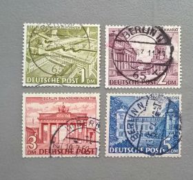 Архітектура Архитектура ^/--/^ Германия Берлин Архитектура Транспорт Самолет 1949 ^_^^^ Німеччина Берлін Архітектура Транспорт Літак 1949 - фото фото фото
