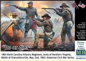 Фігурки, солдатики Фигурки, солдатики ^/--/^ Master Box 3581 - Do or die! 18 /--/ th North Carolina Infantry Regiment, Army of Northern Virginia, 1863 - фото фото фото