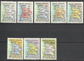 Ангола Ангола ^/--/^ Ангола португ. 1955 карта 8 /--/ м.- ^_^^^ Ангола португ. 1955 карта 8 /--/ м. - фото фото фото