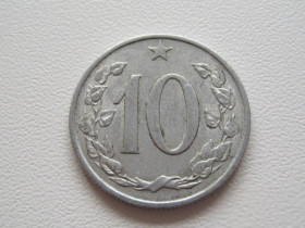 Чехословаччина Чехословакия ^/--/^ Чехословакия 10 геллеров 1966 года 25039 ^_^^^ Чехословаччина 10 геллерів 1966 року 25039 - фото фото фото