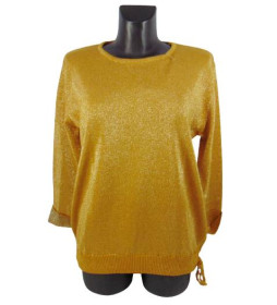 Кофти Кофты ^/--/^ Джемпер с люрексом Rosalie 4133 48-52 желтый ^_^^^ Джемпер з люрексом Rosalie 4133 48-52 жовтий - фото фото фото