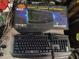Клавіатури Клавиатуры ^/--/^ Игровая клавиатура с подсветкой RGB Genius Scorpion K /--/ 220 USB № 23170208 ^_^^^ Ігрова клавіатура з підсвічуванням RGB Genius Scorpion K /--/ 220 USB No 23170208 - фото фото фото