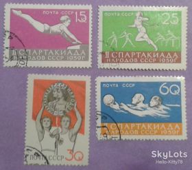 СРСР - СССР - ^/--/^ СССР 1959 спорт СК 2250-2253 ^_^^^ СРСР 1959 спорт СК 2250-2253 - фото фото фото