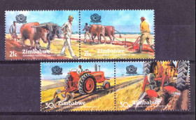 Фауна Фауна ^/--/^ Фауна  Зимбабве  1985 г MNH - техника ^_^^^ NM Фауна Зімбабве 1985 MNH - техніка - фото фото фото